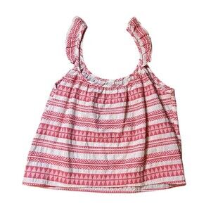 Self‎ Contrast Anthropologie Sasha Flutter Sleeve Cami Womens Sz Med Pink